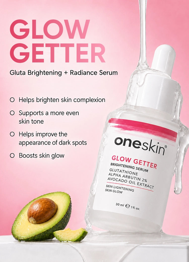 Glow Getter - Glutathione Alpha Arbutin 2%, Vitamin B3, Avocado Oil Extract - 30ml