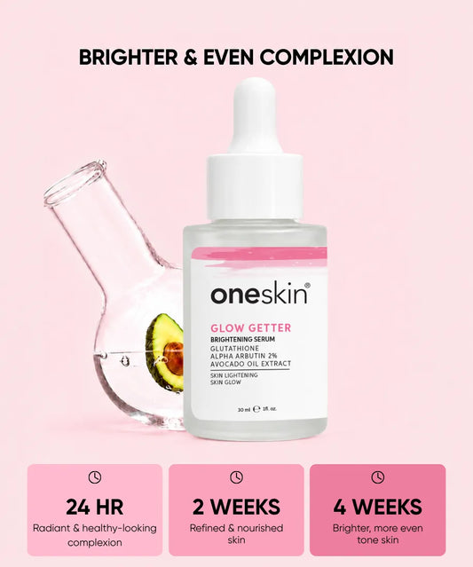 Glow Getter - Glutathione Alpha Arbutin 2%, Vitamin B3, Avocado Oil Extract - 30ml