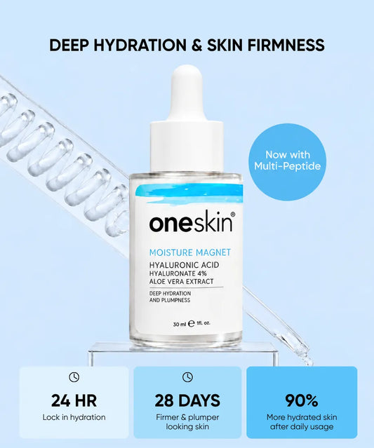 Moisture Magnet - Hyaluronic Acid 4%, Multi Peptide 1%, Aloe Vera Extract - 30ml