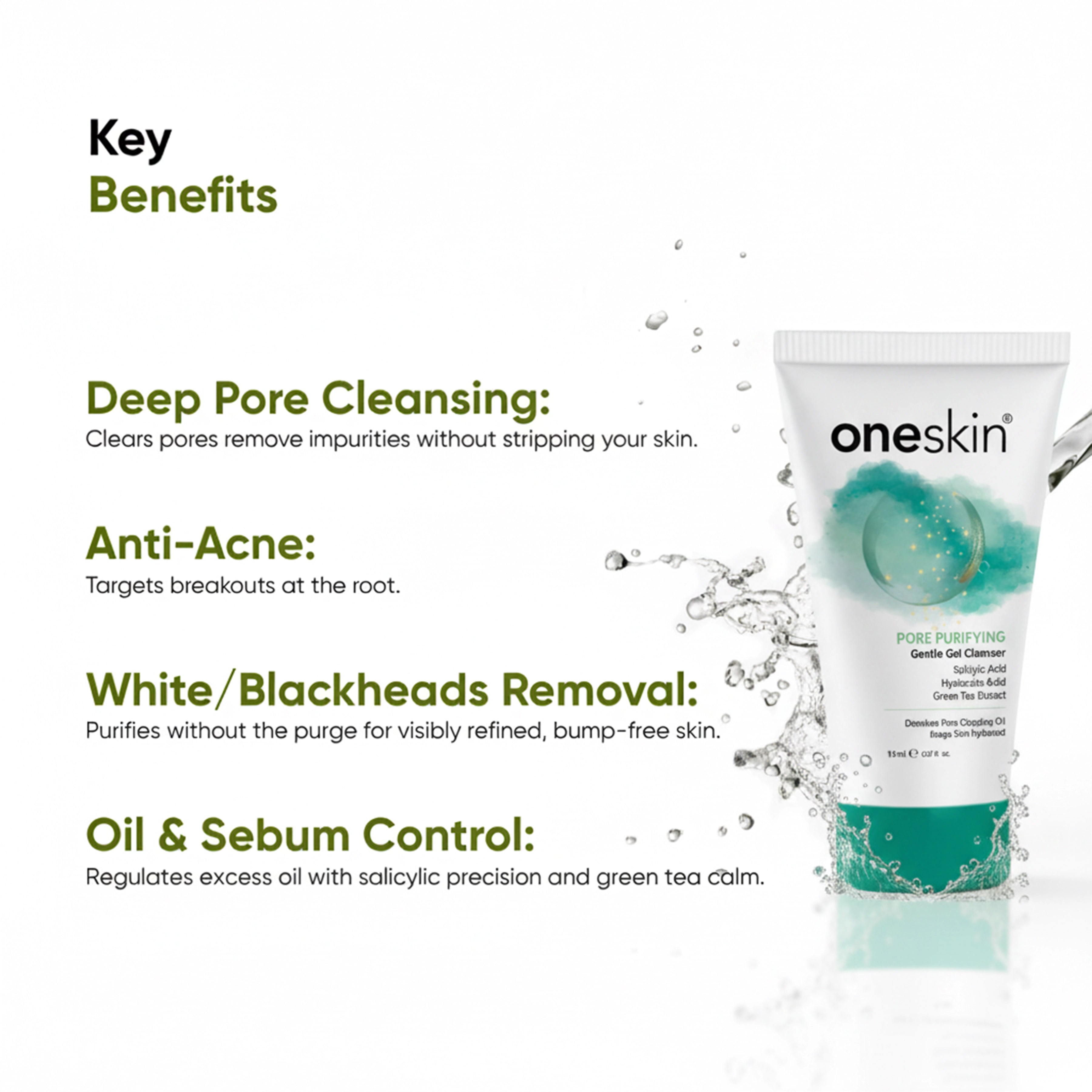 Pore Purifying Gentle Gel Cleanser 15ml - Travel Size